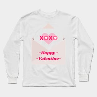 Happy Valentine XOXO Long Sleeve T-Shirt